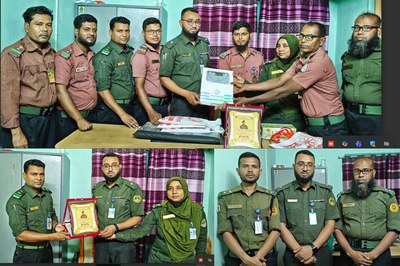 ভাঙ্গুড়ায় আনসার-ভিডিপি কর্মকর্তার বদলিজনিত বিদায় সংবর্ধনা