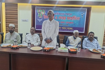 সাংবাদিকদের সঙ্গে এড. কে আর খান পাঠান সাহের ইফতার মাহফিল