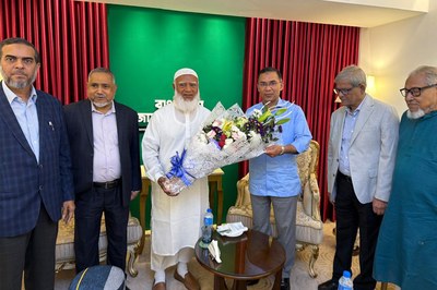 ডা. শফিকুর রহমান–এর বাসায় তারেক রহমান