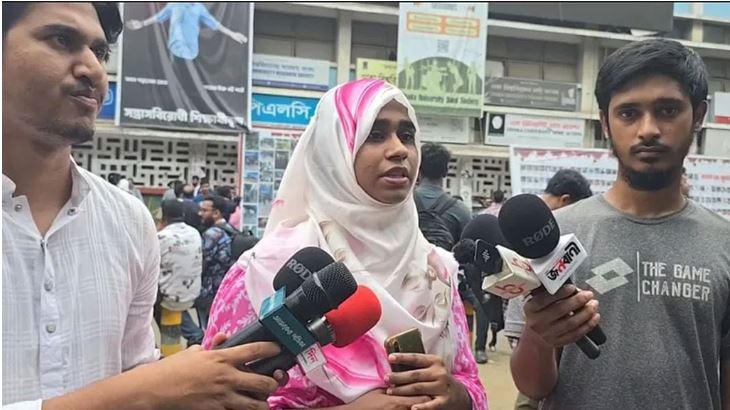 স্বতন্ত্র ভিপি প্রার্থী তাহমিনার ভোট বর্জন