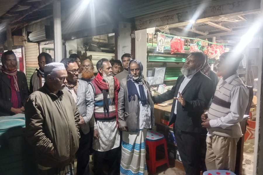 মধুপুরে গভীর রাত পর্যন্ত জাতীয় পার্টি জনসংযোগ