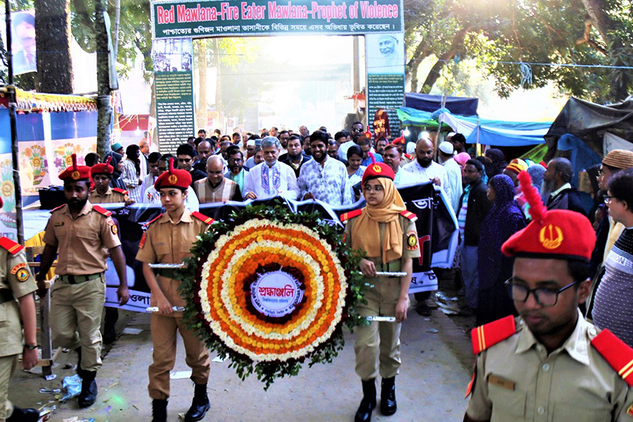 যথাযোগ্য মর্যাদায় মওলানা ভাসানীর মৃত্যুবার্ষিকী পালিত